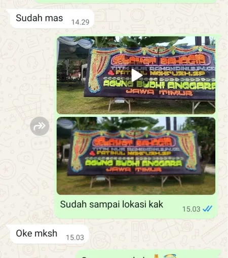 Pengiriman Papan Bunga Kedungdawa Gabuswetan